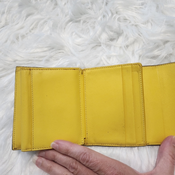 Authentic Celine Drummed Grained Calfskin Trifold Wallet Grey - Picture 9 of 15